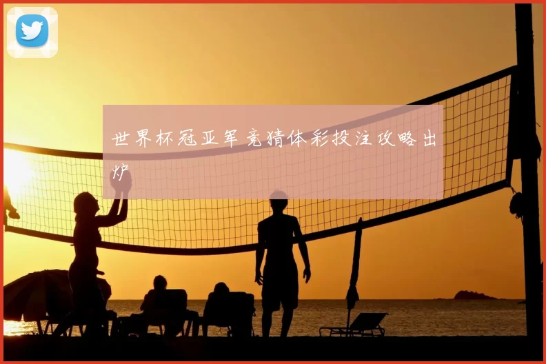 世界杯冠亚军竞猜体彩投注攻略出炉